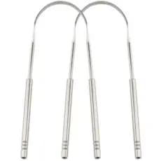 4 Peças Limpador De Língua Raspador De Língua Em Aço Inox Limpador De Lingua