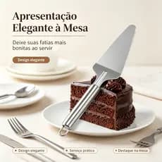 2 Unidades Espátula Servidora de Bolo Aço Inoxidável, Lâmina Serrada Dupla, Corta Torta Sobremesa para Cozinha Doméstica