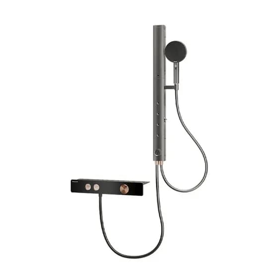 [Honeywell] Yushui Master Conjunto de chuveiro termostático em Topless Spray todo em cobre Chuveiro de massagem dividido