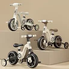 Triciclo multifuncional equilíbrio bicicleta música luz suave Scooter infantil Walker bicicleta