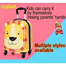 Mala infantil/desenho animado Animal fofo estudante carrinho mala de roda Universal de 60 cm