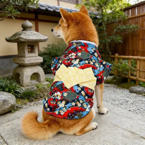 Roupas Para Animais De Estimação Estilo Quimono Japonês Cerimônia De Alta Qualidade Sentido Primavera Verão Cães Gatos T