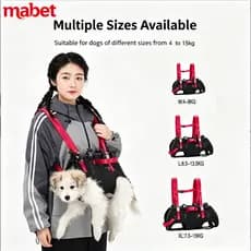 Mochila portátil para transporte de animais de estimação, mochila portátil para passeio de cachorro pequeno e médio port