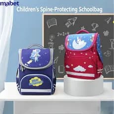 Mochilas escolares infantis de 6 a 12 anos/proteção contra elevação, armazenamento leve à prova d'água/uma duas mochilas