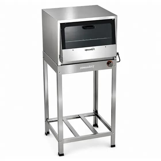 Forno Industrial Total Inox 80 Litros Com Cavalete A Gás Baixa Pressão