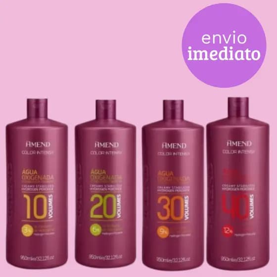 Amend Água Oxigenada 950ml Color Intensy 10vo l-20vol -30vol -40vol