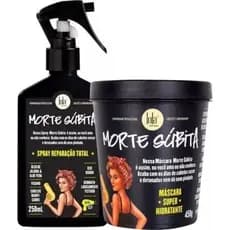 Kit Lola Morte Súbita – Máscara 450g + Spray 250ml | Hidratação Profunda e Reparação
