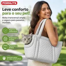 FORNUTS Bolsa de Transporte Pet para Gato e Cachorro Acolchoada Espaçosa e Multiuso Bolsa Pet Transporte