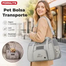 FORNUTS Bolsa de Transporte Pet Portátil Grande para Gatos e Cachorros Suporta até 8kg com Alça Ajustável