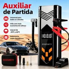 Auxiliar de Partida Automotivo 150PSI 10000mAh Portátil Compressor Ar Bomba Elétrica Calibrador de Pneu para Carro Moto