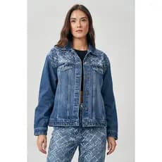 Jaqueta Jeans Feminina Acostamento Act Moda Feminina Jaqueta Feminina Jeans