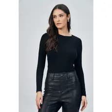 Blusa Feminina Manga Longa Acostamento Act Moda feminina Acostamento Feminina