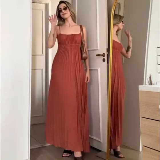 Vestido feminino casual de verão, conjunto de praia simples em estilo boêmio e de cor lisa, vestido de férias minimalist