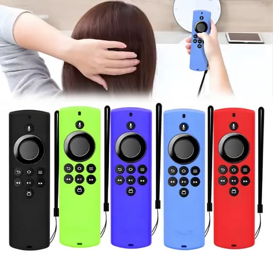 Capa Silicone Para Controle Remoto Amazon Fire TV Stick Lite Antiqueda