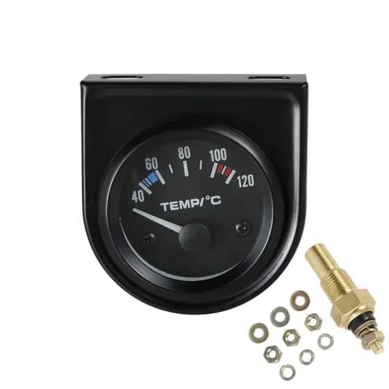 Marcador Temperatura Água Motor Analógico Universal 12V Termômetro Automotivo Painel Carro