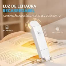 Luz De Leitura De Livros De Leds Brilho Ajustável USB Clip De Proteção Dos Olhos Portátil Bookmark Light CARN