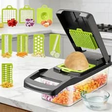 16 em 1 corte de frutas e vegetais multifuncional lâmina de aço inoxidável material de qualidade alimentar salada