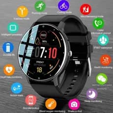Novo Smartwatch Relógio Inteligente Assistente De Voz Bluetooth Chamada À Prova D'água Homens Mulheres Fitness Esportivo