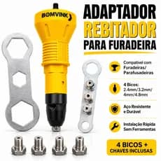 Cabeçote Rebitador Multiuso Alta Resistência Compacto Fácil de Transportar