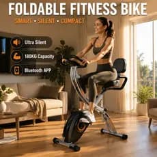 Magnetic Spinning Exercise Bike 5 em 1 Dobrável 180kg Silenciosa Bluetooth Profissional para Casa