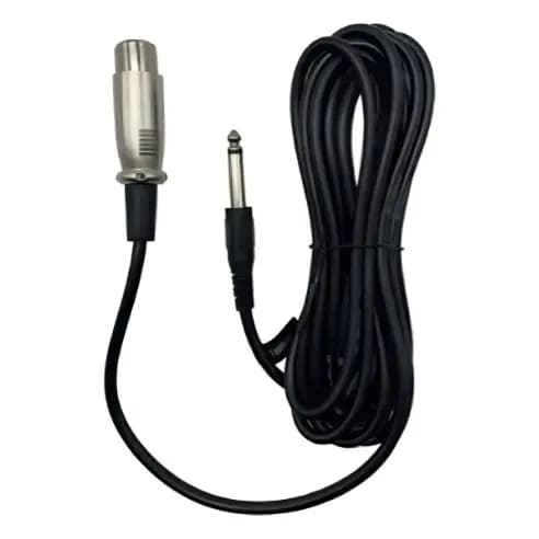 Cabo De Microfone 5 Metros Tomate MCB-015 P10 Macho X XLR Femea Canon Profissional Blindado Para Mesa De Som