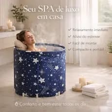 Banheira Dobravel SPA Adulto Portatil Ofuro Drenagem Rapida Porfissional Gelo