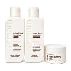 Kit Mandioca Aramath Cosméticos Shampoo + Condicionador + Máscara Murumuru Reconstrução Capilar