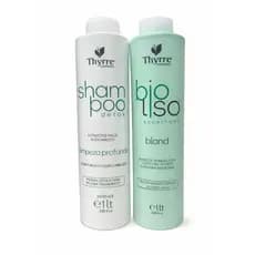 Kit Progressiva Bio Liso Espelhado 2x1L | Thyrre Liso Perfeito e Brilho Espelhado