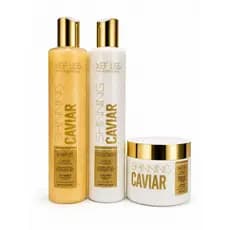 Kit Xef Liss Shinning Caviar Shampoo + Condicionador + Máscara Capilar