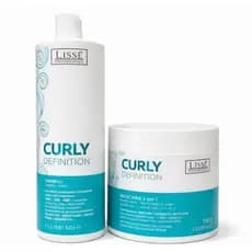 Kit Lissé Curly Definition Shampoo + Máscara 3 em 1 Definição de Cachos 1L + 1kg