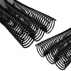 100 unidades Espiral para Encadernação preto 7, 9, 12, 14, 17 milímetros LASSANE