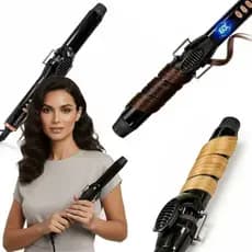 Curling Iron 32mm Professional Bivolt Curling Iron Natural Curl Cerâmica Anti-Frizz Cachos Duradouros