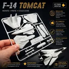 Miniatura F-14 Tomcat Kit Para Montar Avião Caça Militar Modelo 3D Colecionável Decorativo Personalizável