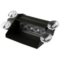 Strobo Painel Policia Car Led Amarelo Com Ventosa Luz Strobe