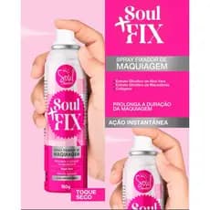 Fixador De Maquiagem Soul Fix 150 ml - Soul Cosmeticos.