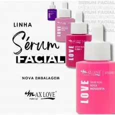 Sérum facial max love, vit c, retinol, antiacne, colágeno, clareador, glycolicHA, redutor de poros, sérum 3 em 1.