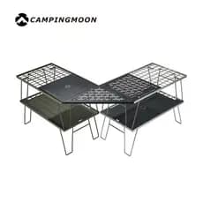 Coman T-230 Mesa de malha de ferro IGT Piquenique de aço inoxidável ao ar livre Mesa de costura dobrável portátil Pratel