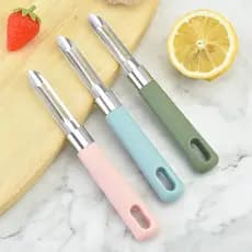 Plaina de melão, aparelho de cozinha, descascador de batata doméstico, descascador de aço inoxidável, cor doce, descasca