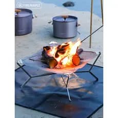 Fogo bordo arco-íris Ultra-leve incinerador portátil fogão de churrasco Rack acampamento Beacon mesa ao ar livre leve do