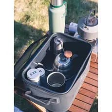 F fogo bordo ao ar livre portátil saco de armazenamento utensílios de cozinha acampamento piquenique churrasco tempero s