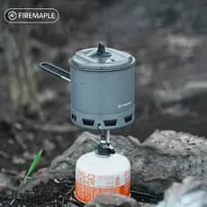 Feng Qingshan g2 Conjunto de caminhadas Panelas ao ar livre Fogão leve Caldeira de coleta de calor Panelas de acampament