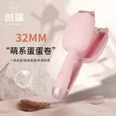 32mm garra de gato ovo curling ferro doméstico portátil com fio recarregável curling ferro pessoas preguiçosas não machu