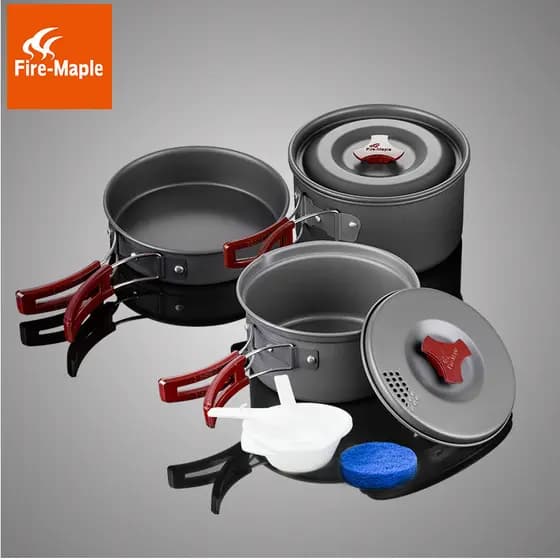 Fire Maple FMC-204 Piquenique portátil ao ar livre 2-3 pessoas Conjunto de panelas Utensílios de panela Conjunto de bule