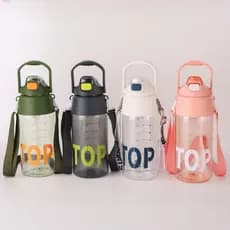 Zhao copo duplo para beber, grande capacidade, masculino, feminino, Fitness ao ar livre, copo de palha, portátil, alto v