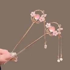 Novo estilo chinês antigo flor hairpin feminino 2026 novo estilo elegante hairpin simples moderno enrolado hairpin Hanfu