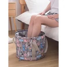 Bacia de água portátil para viagem, grande capacidade, dobrável, saco de banho para pés, lavatório ao ar livre, lavagem
