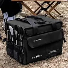Equipamento de acampamento ao ar livre saco de armazenamento casca dura grande capacidade aumentado utensílios de mesa f
