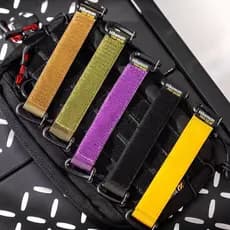 Molle alça tática mochila extensão liigear sistema de extensão alça de Velcro roxo com acessórios funcionais