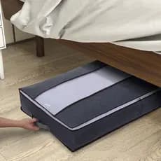 Estoque pronto Saco de armazenamento de colcha Caixa de arrumação Colcha inferior da cama Saco de arrumação Saco de emba