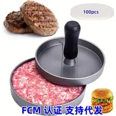 Novo produto prensa de hambúrguer dispositivo de carne prensa de hambúrguer molde de bolo de carne molde de recheio caix